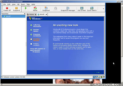 XP Graphical Installer - Screenshot