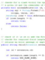 Blurred Code - C#